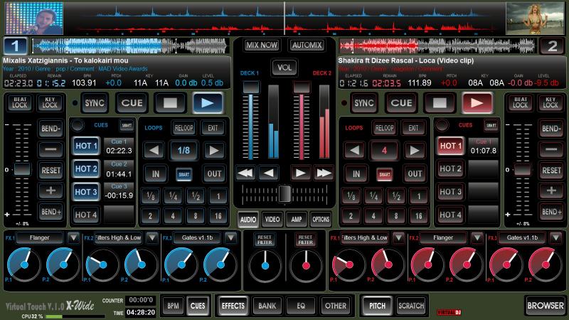 VirtualDJ NEW SKINS VirtualTouch VirtualTouch X Wide VirtualTouch Double