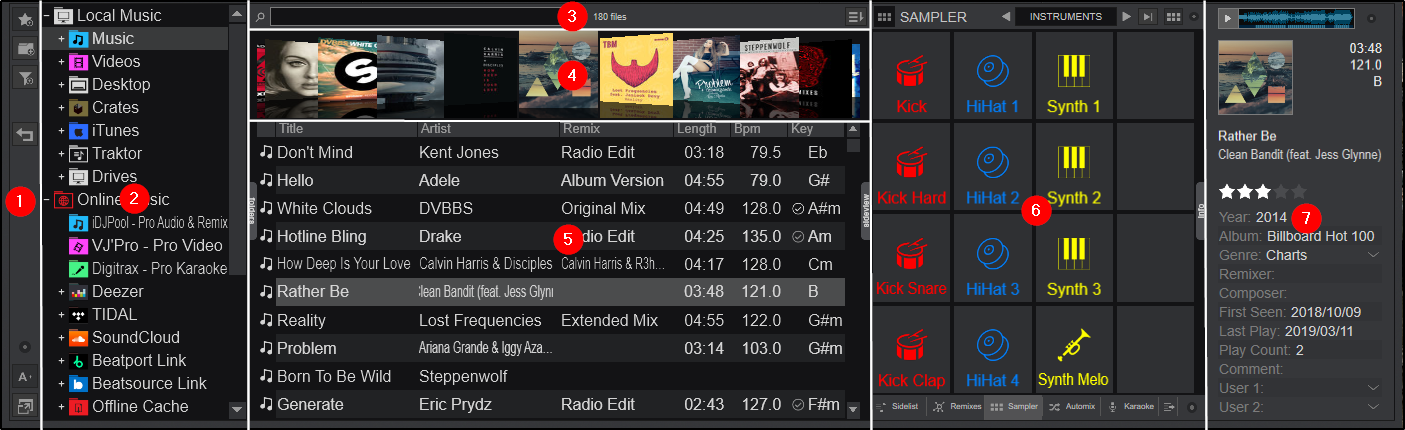 VirtualDJ - User Manual - Interface - Browser